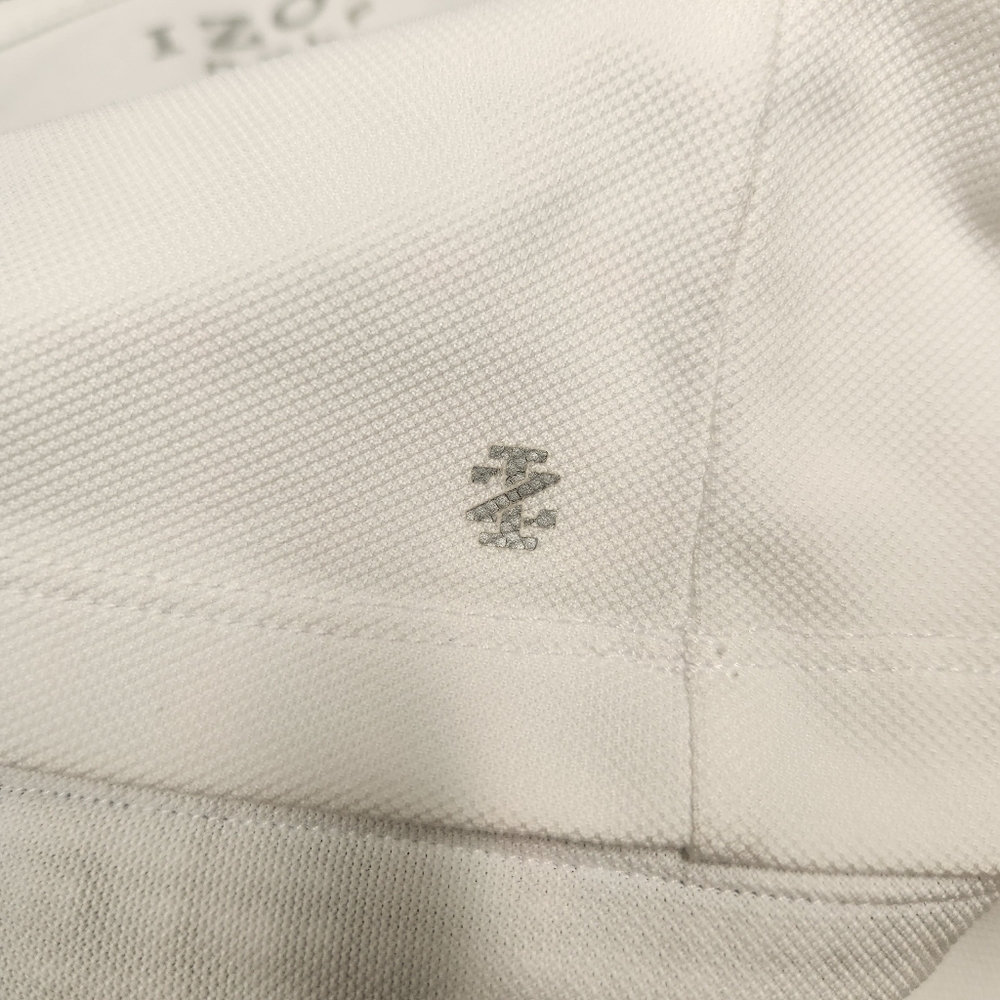 IZOD Golf White Sleeveless Top with Black and White Gingham Trim - Picture 7 of 12